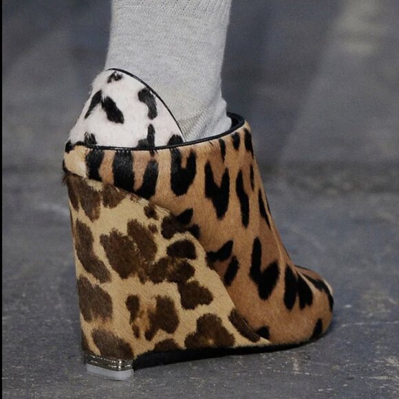 Alexander Wang SS10 Runway Alla Leopard Pony Mule 38 EU - Picture 3 of 15